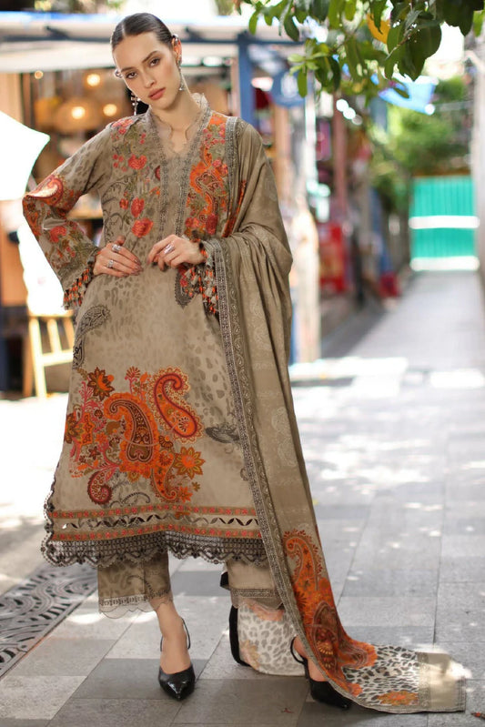 Charizma - Aniiq Embroidered Printed Linen Collection Vol 1 - ANW7-04 - Unstitched