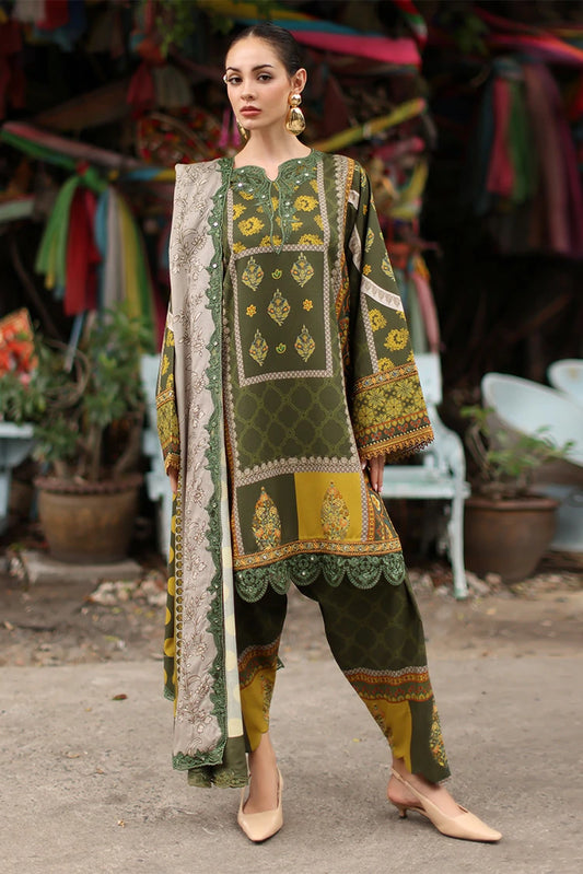 Charizma - Aniiq Embroidered Printed Linen Collection Vol 1 - ANW7-08 - Unstitched