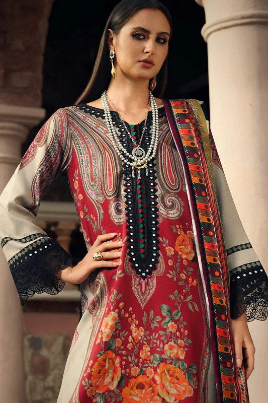 Charizma - Combination Embroidered Linen Collection Vol 2 - CCW7-17 - Unstitched