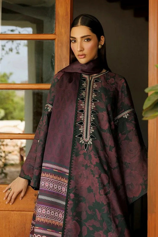 Jazmin - Unstitched WInter - EMBROIDERED PREMIUM VISCOSE UW-0262 - Unstitched