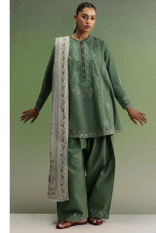 Zara Shahjahan - Coco Winter Unstitched - SARD-1B - Unstitched