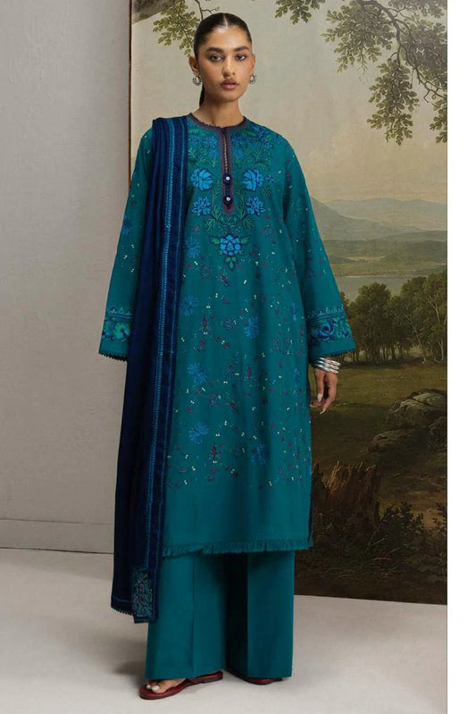 Zara Shahjahan - Coco Winter Unstitched - TABASSUM-7A - Unstitched