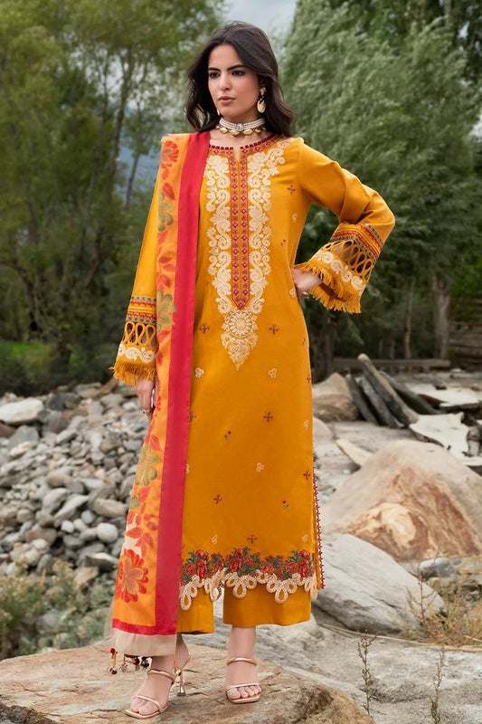 Charizma - Poshima Embroidered Peach Leather Collection Vol 2 - PSW6-16 - Unstitched