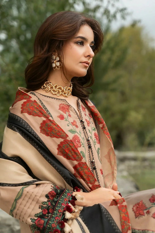 Charizma - Poshima Embroidered Peach Leather Collection Vol 2 - PSW6-17 - Unstitched