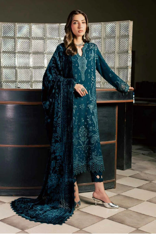 Nureh - Exclusive Embroidered Peach Leather Collection Vol 3 - NE-282 - Unstitched