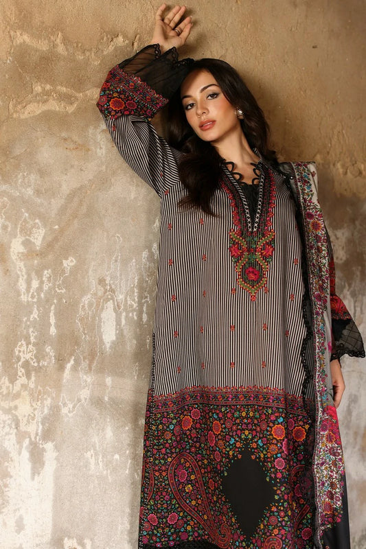 Charizma - Aniiq Embroidered Printed Linen Collection Vol 2 - ANW7-12 - Unstitched