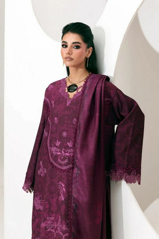 Qalamkar - QPrints Winter Collection - QPW-03 (B) Mala - Unstitched