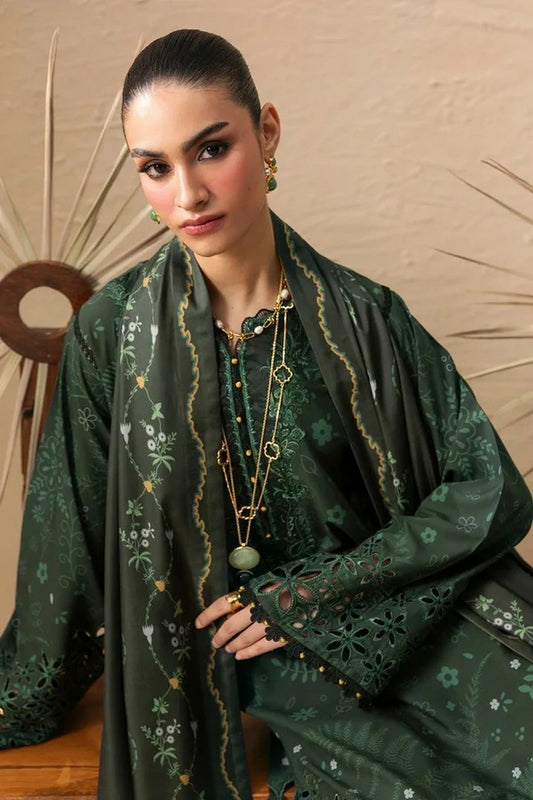 Qalamkar - QPrints Winter Collection - QPW-04 (B) Elaris - Unstitched