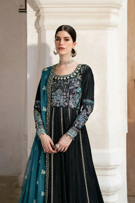 Xenia - Mor Velvet Collection - D-01-DILZAAR - Unstitched