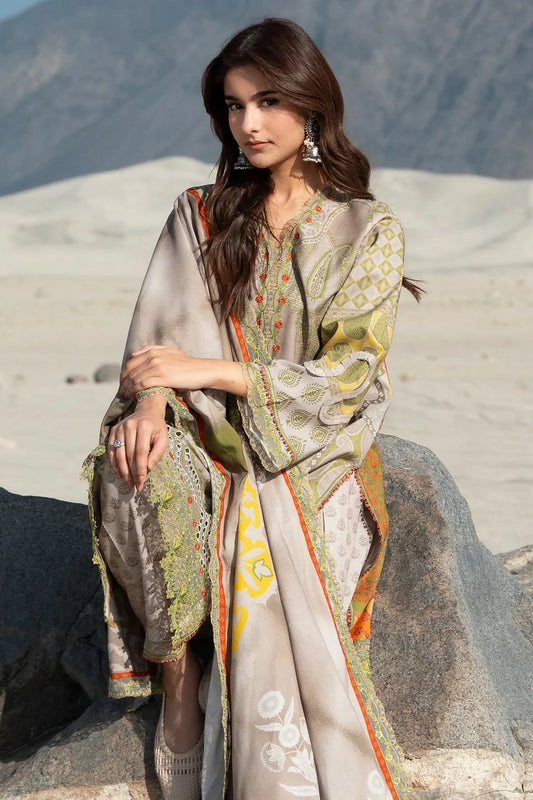 Charizma - Combination Embroidered Linen Collection Vol 3 - CCW7-19 - Unstitched