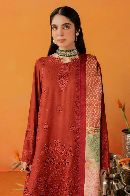 Nureh - Bazar Embroidered Peach Leather Collection Vol 1 - NE-292 - Unstitched