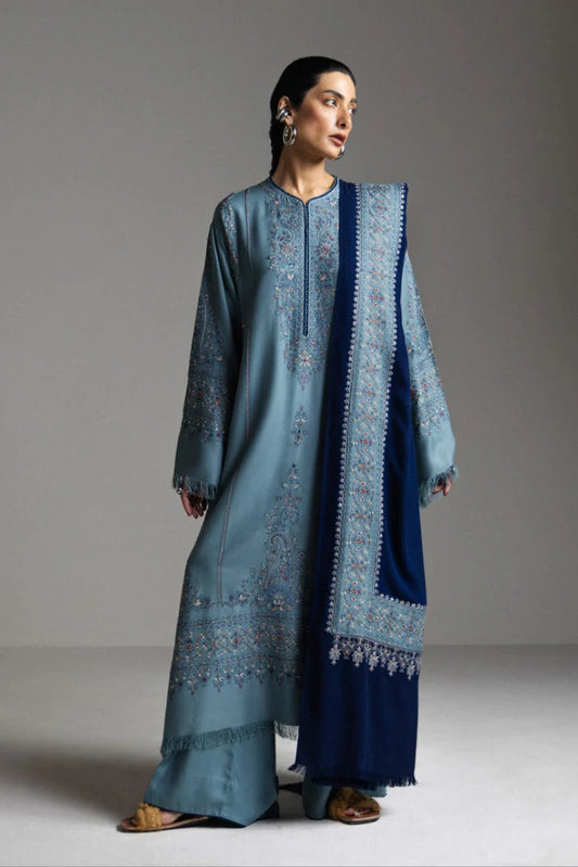 Zara Shahjahan - Sarab Winter Collection - 09-FIROZA - Unstitched