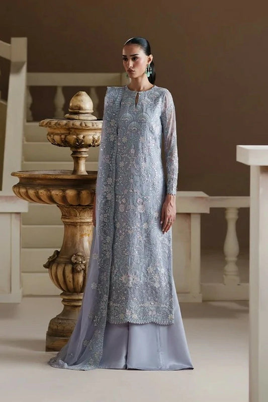 Emaan Adeel - Modern Heirloom Collection - S0557-BLUE VERSE - Unstitched