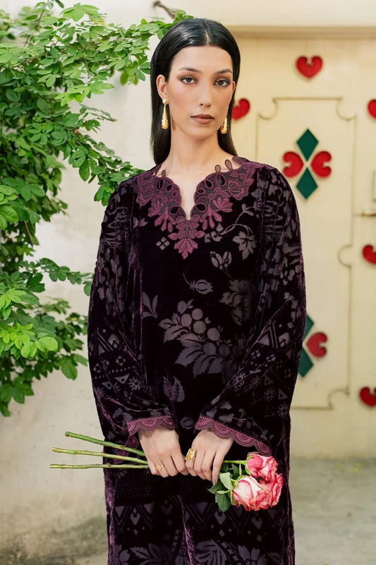 Nureh - Ballerina Embellished Velvet Palachi Collection Vol 1 - NU2-230 - Unstitched