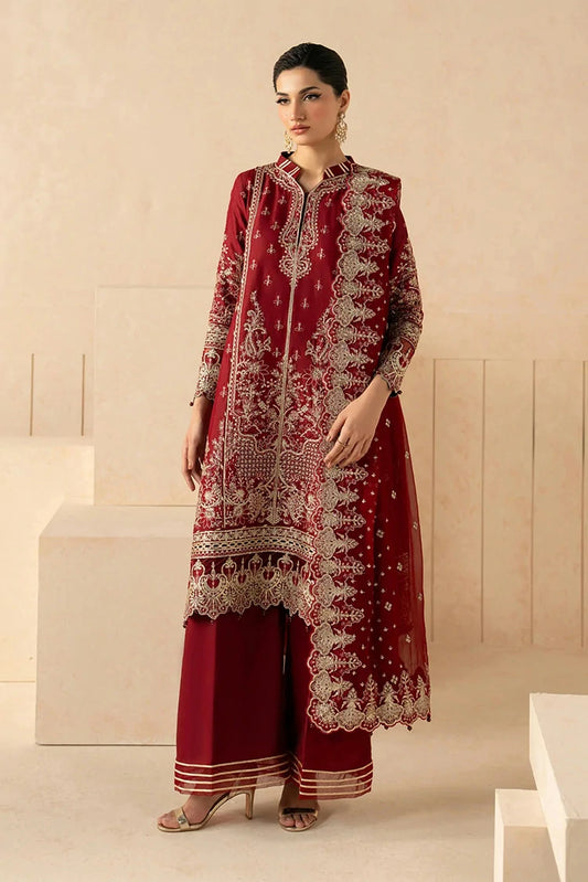 Gulaal - Syleena Raw Silk Collection - SD-23-Rossella - Unstitched