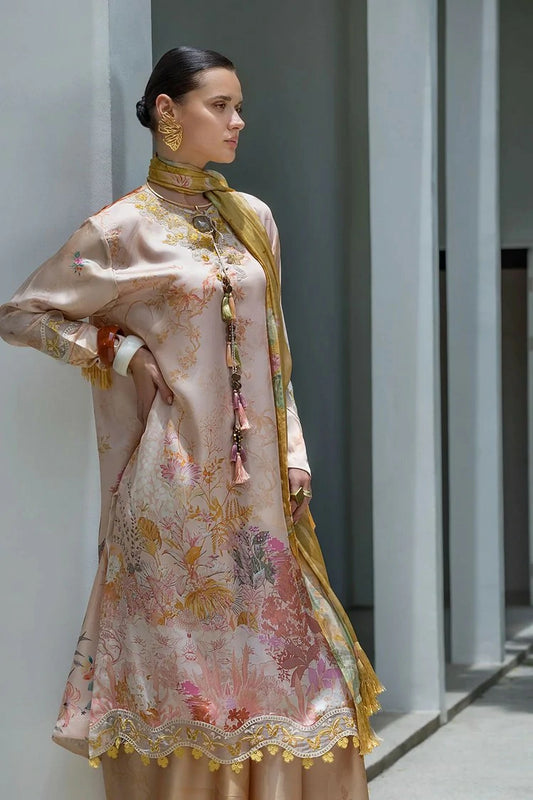 Sobia Nazir - Pure Silk Unstitched Collection - Design 07 - Unstitched