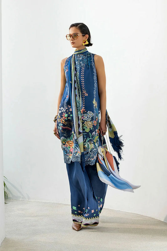 Sobia Nazir - Pure Silk Unstitched Collection - Design 09 - Unstitched