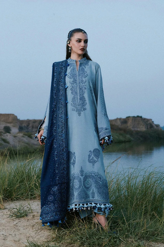 Hussain Rehar - Kot Radha Krishan Karandi Collection - 124-Aab - Unstitched