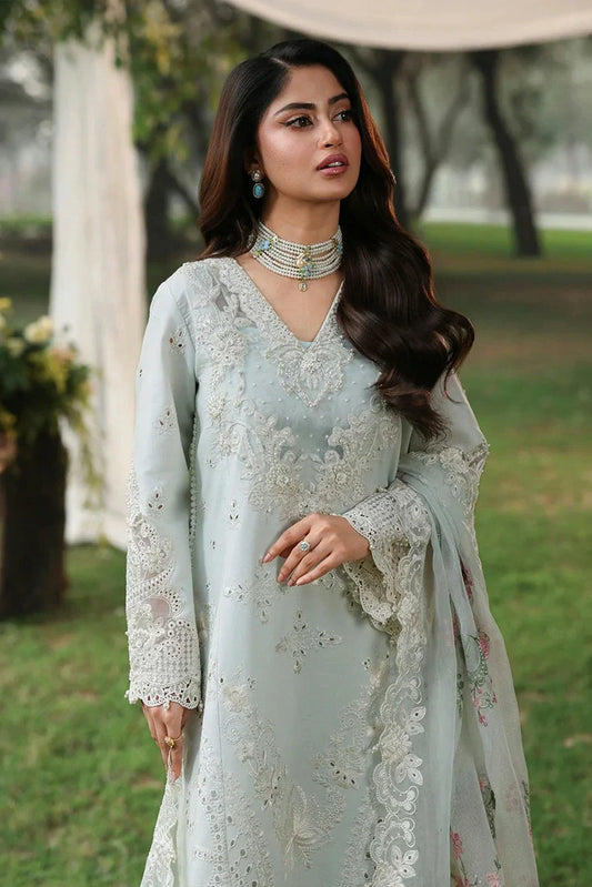 Sardinia - Tales of Petals Luxury Lawn Collection - 01-OCEAN WAVES - Unstitched