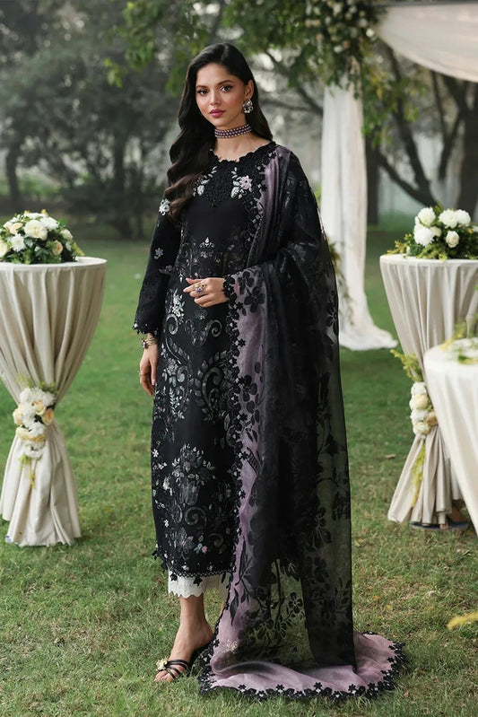 Sardinia - Tales of Petals Luxury Lawn Collection - 4B-MIDNIGHT BLOOM - Unstitched