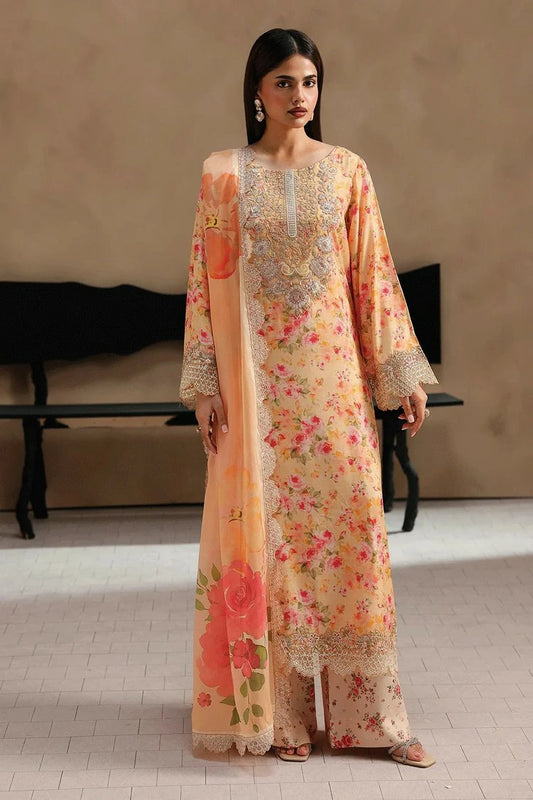 Ramsha - Naqsh Embroidered Rawsilk Collection Vol 2 - RS-207 - Unstitched