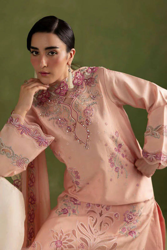Rajbari - Silah Premium Silk Edit - 01-Poise - Unstitched