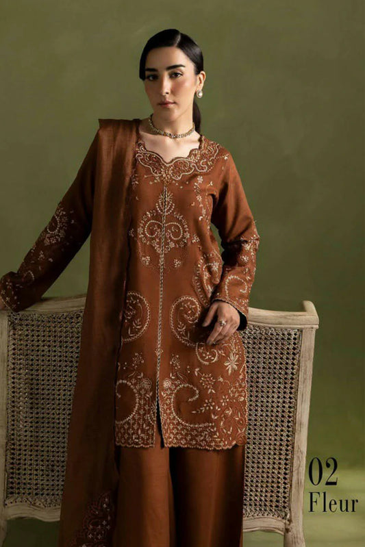 Rajbari - Silah Premium Silk Edit - 02-Fleur - Unstitched