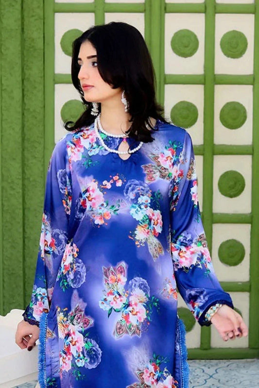 Picture of <!--cdh-->Maherposh - Dastak 2 PC Floral Printed RTW Collection - DAS-0011 - Available at Raja Sahib