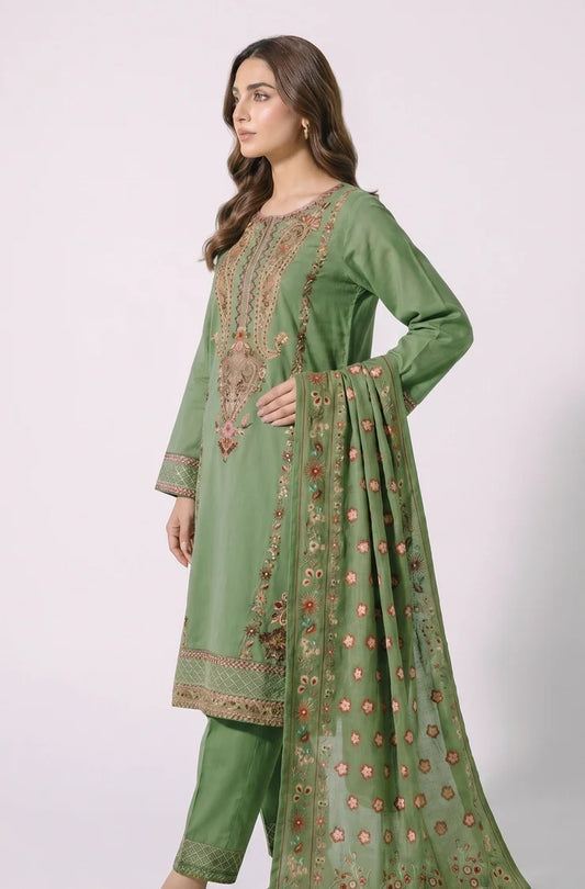 Kleren - Dastoor Embroidered Dobby - Stitched - D-01