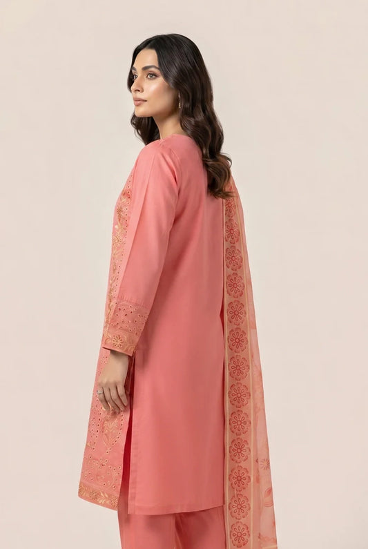Kleren - Dastoor Embroidered Dobby - Stitched - D-02