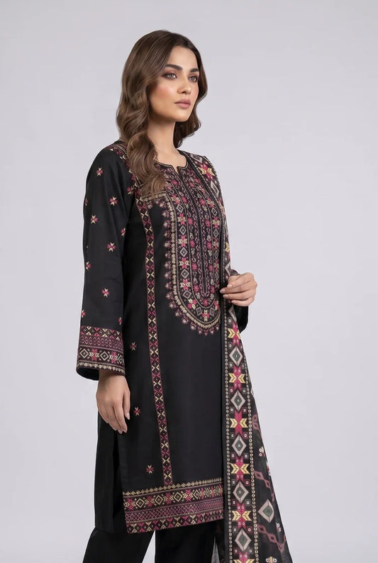 Kleren - Dastoor Embroidered Dobby - Stitched - D-04