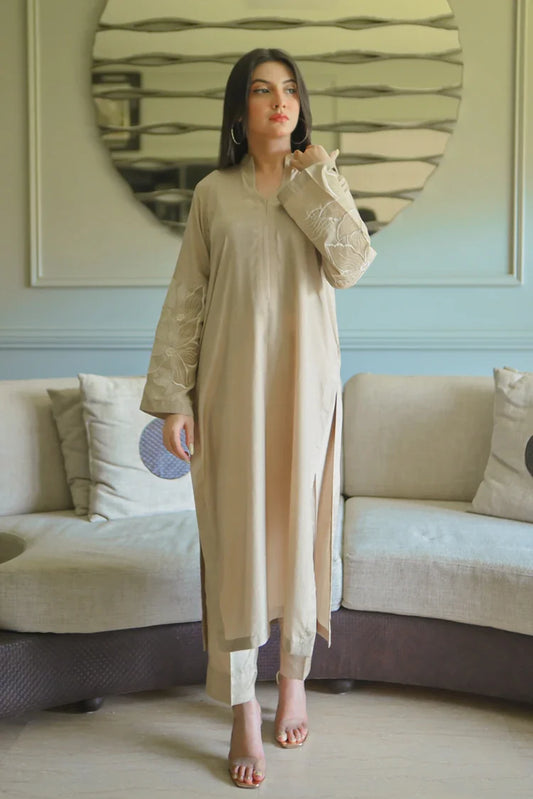 Zauk - Embroidered Luxe Pret - 2 Piece - Stardust