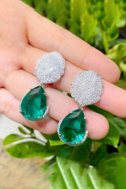 Blumoon - Water Drop - Green - Earrings