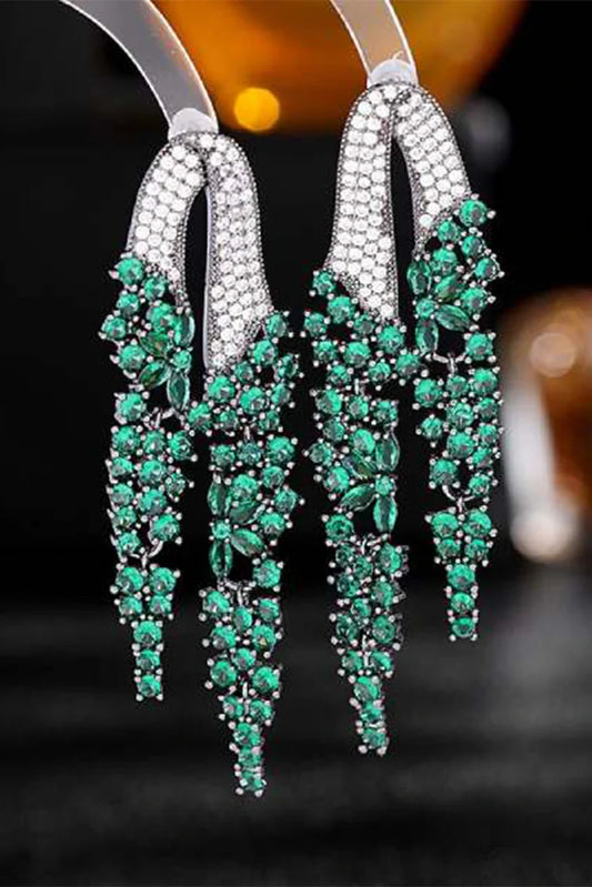 Blumoon - Luxury Drop - Green - Earrings