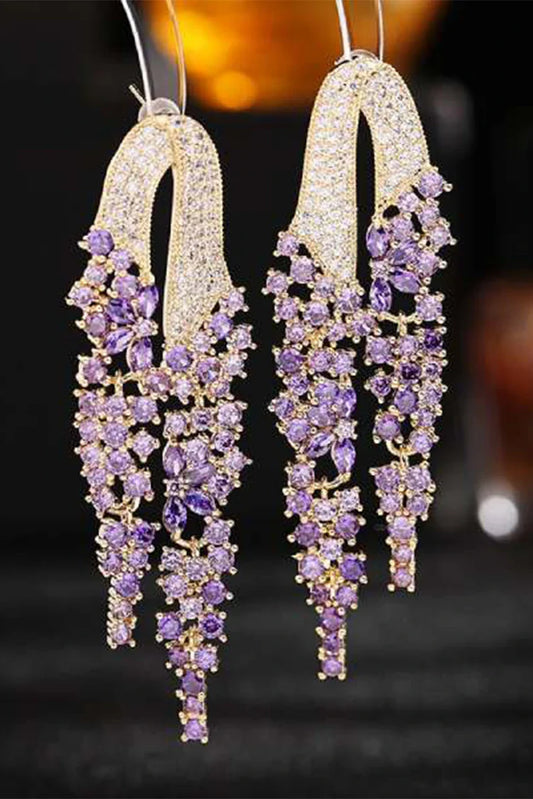 Blumoon - Luxury Drop - Purple - Earrings
