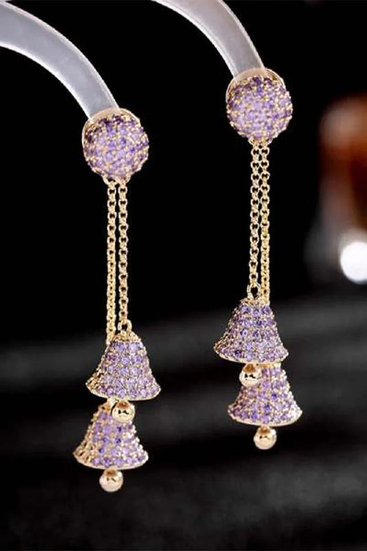 Blumoon - Long Tassel Bell - Champ - Earrings