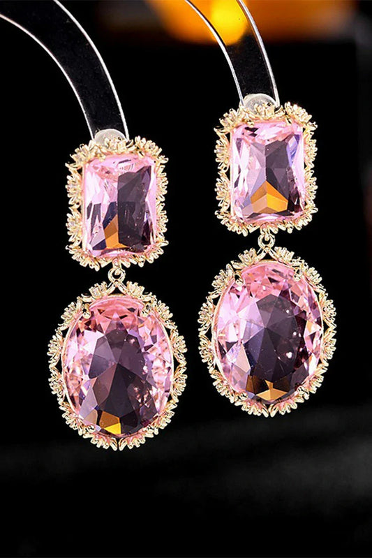 Blumoon - Long Dangle - Earrings - Pink