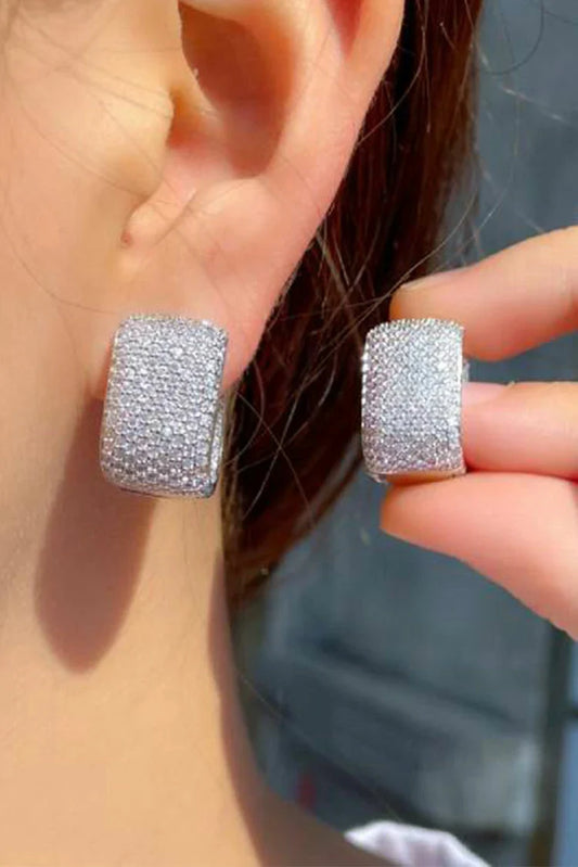 Blumoon - Hoop - Earrings - Silver