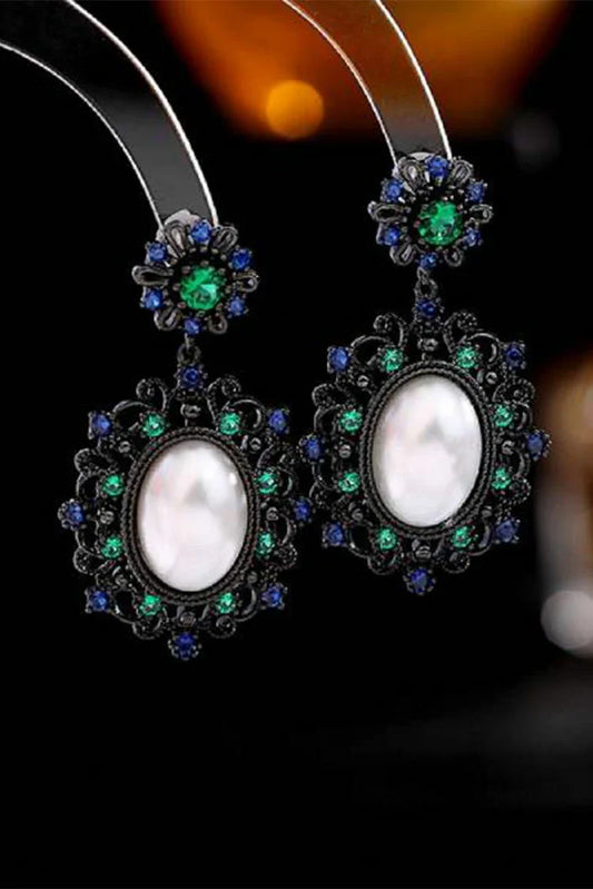 Blumoon - Pearl Drop - Earrings - Black