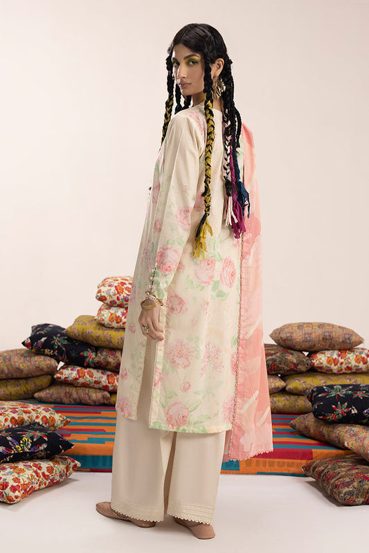 Ellena - 3-PC Unstitched Digital Printed Lawn Suit