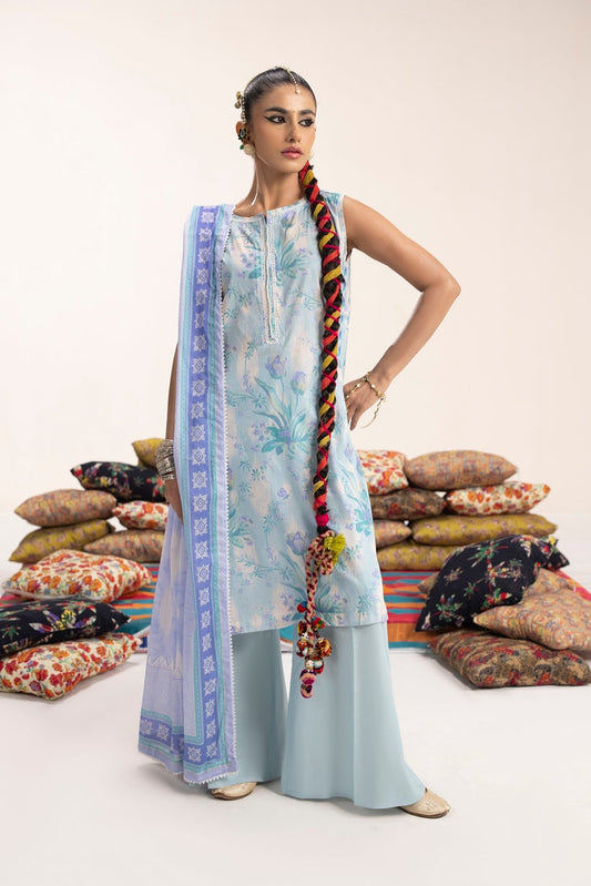 Ellena - 3-PC Unstitched Digital Printed Lawn Suit