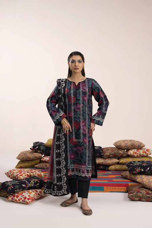 Ellena - 3-PC Unstitched Digital Printed Lawn Suit