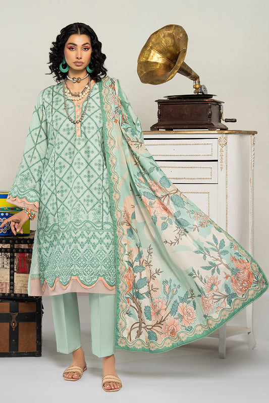 Ellena - 3-PC Unstitched Digital Printed Lawn Suit