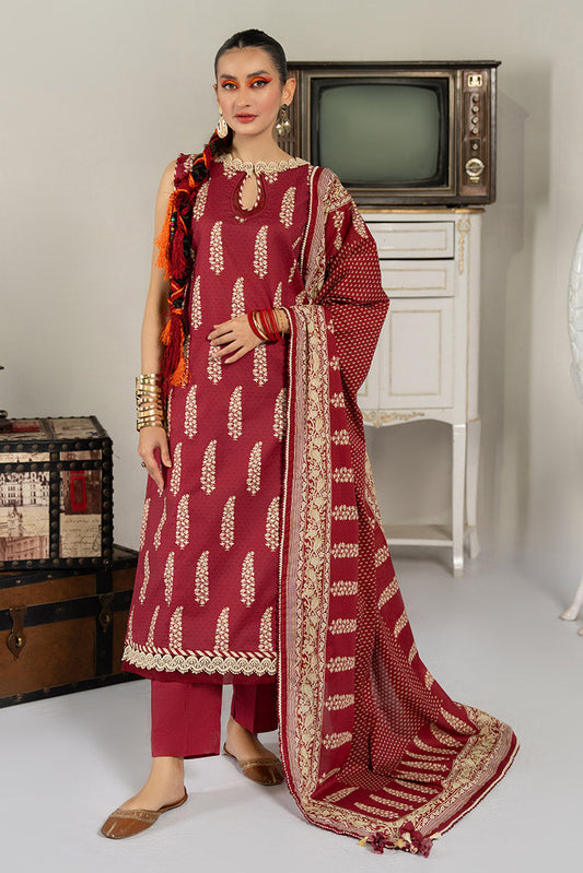 Ellena - 3-PC Unstitched Digital Printed Lawn Suit