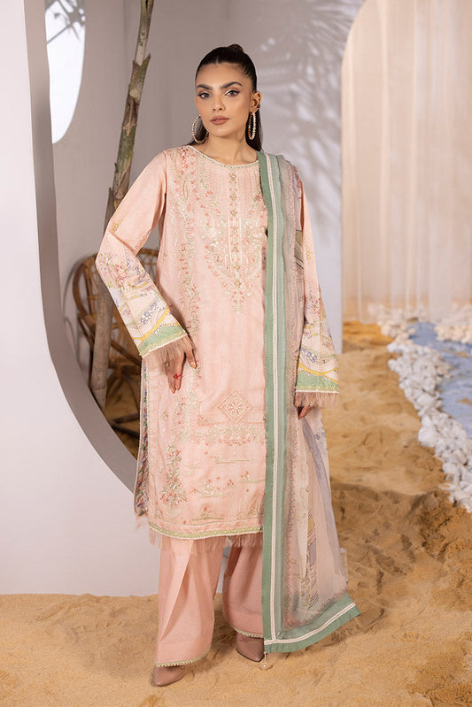 Ellena - 3-PC Unstitched Embroidered Lawn Suit