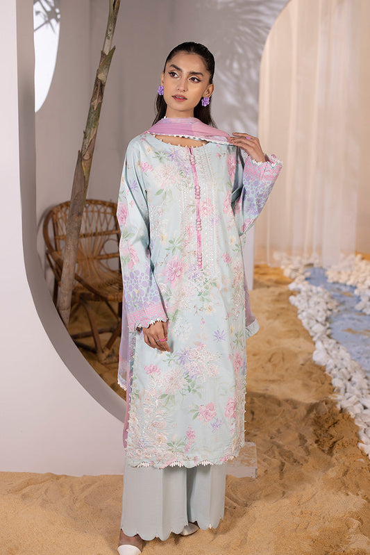 Ellena - 3-PC Unstitched Embroidered Lawn Suit