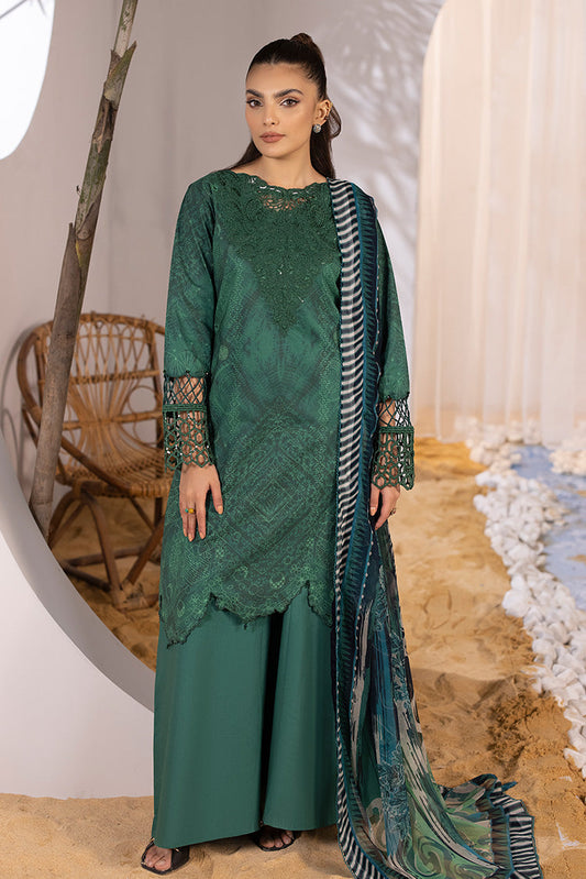 Ellena - 3-PC Unstitched Digital Printed Lawn Suit