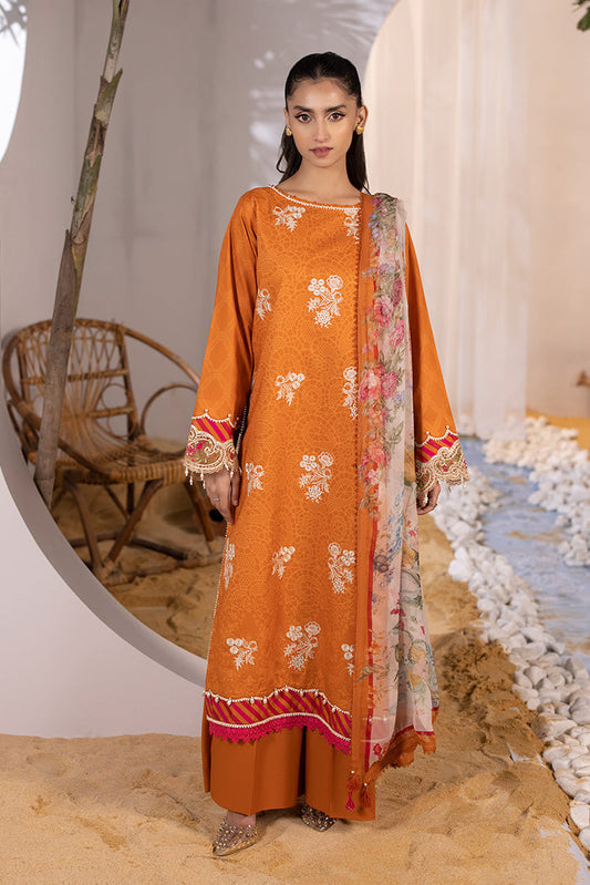 Ellena - 3-PC Unstitched Digital Printed Lawn Suit