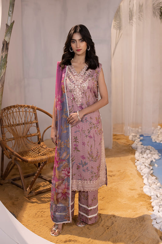 Ellena - 3-PC Unstitched Digital Printed Lawn Suit