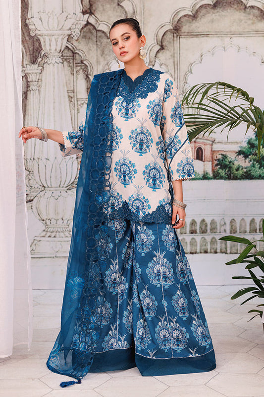 Ellena - 3-PC Unstitched Digital Printed Lawn Suit